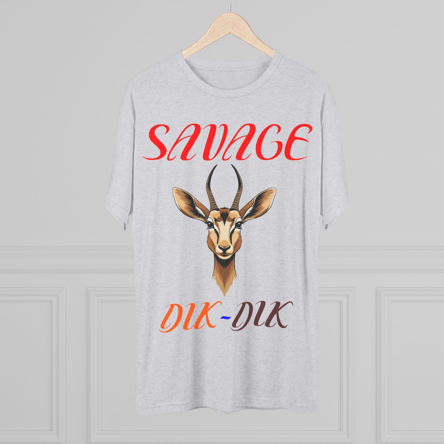 Savage Dik-Dik Unisex Tee - Trendy Graphic T-Shirt, Perfect for Casual Wear, Gift for Wildlife Lovers, Fun Statement Tee