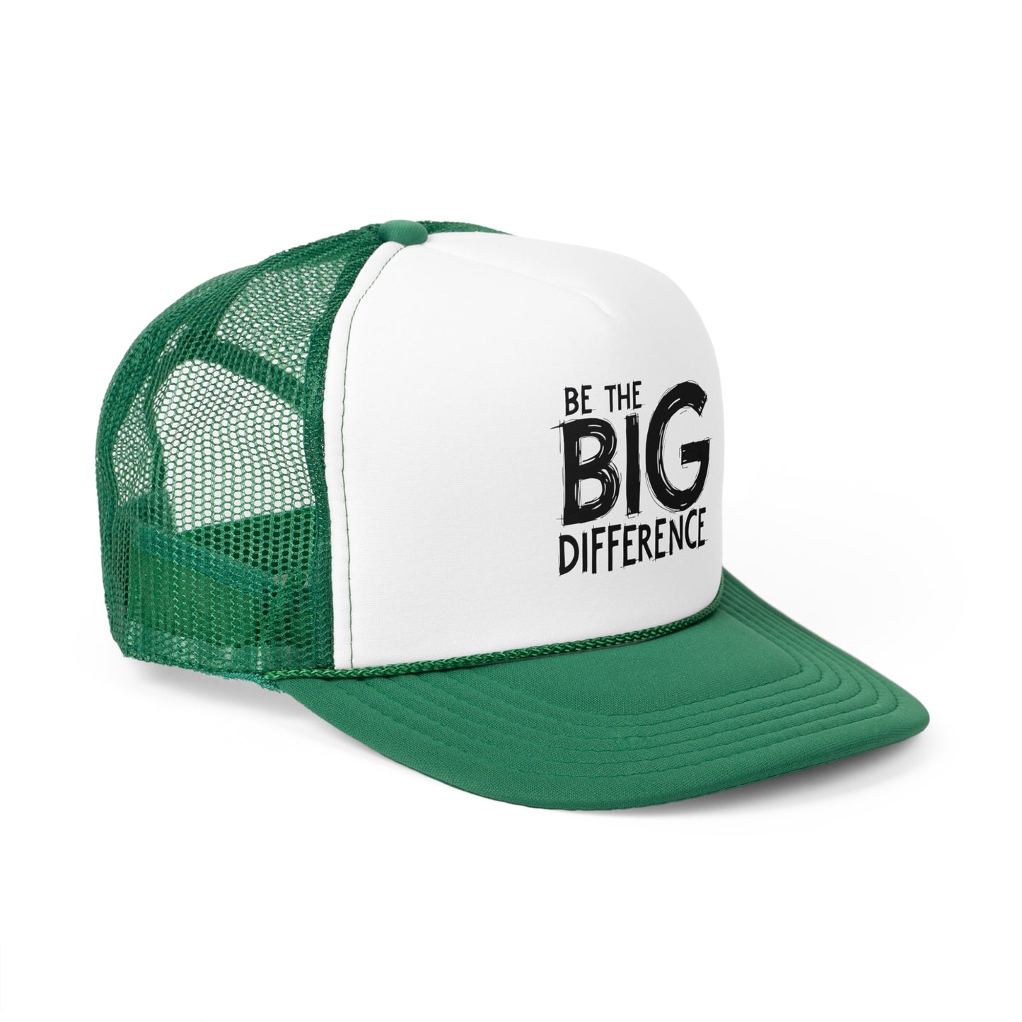 Vibrant Trucker Cap with 'Be the BIG Difference' Design, Ideal Gift for Outdoor Lovers, Great for Summer, Festivals, and Fundraisers