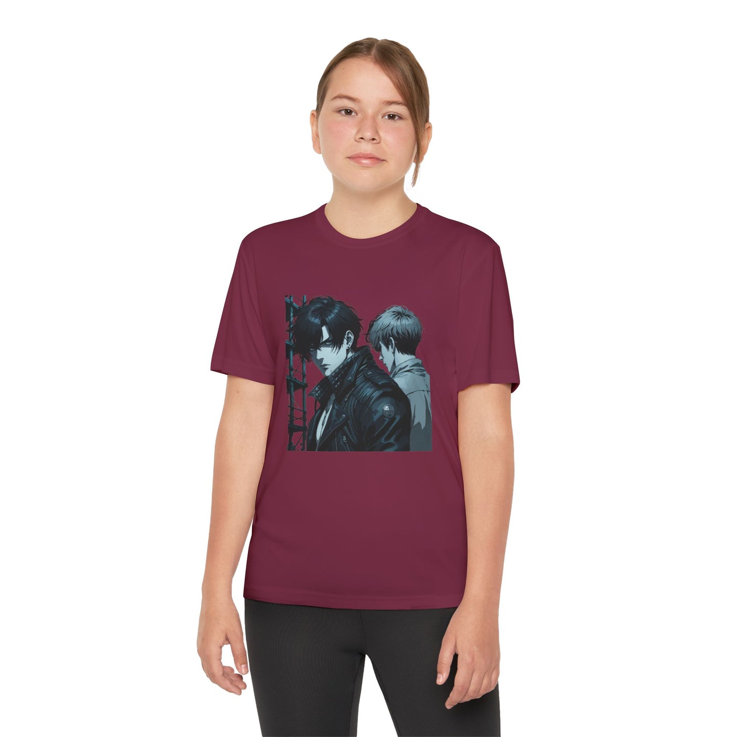 Youth Competitor Tee, Cool Graphic Tee, Urban Youth Shirt, Trendy Casual Wear, Unique Style T-Shirt, Statement Youth Apparel