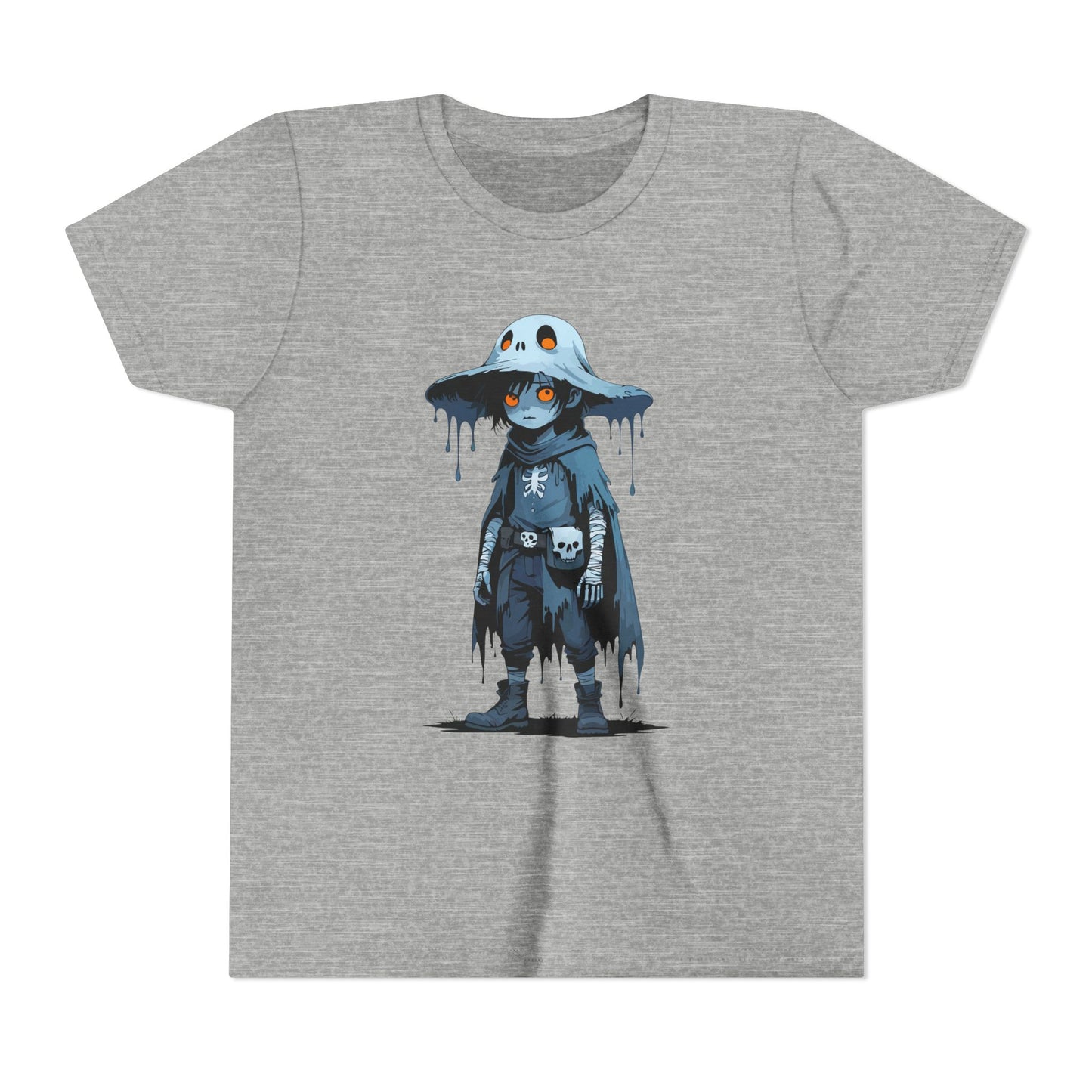 Youth Short Sleeve Graphic Tee, Cool Cartoon T-Shirt for Kids, Unique Gift for Birthdays, Halloween, Playtime, Easygoing Style