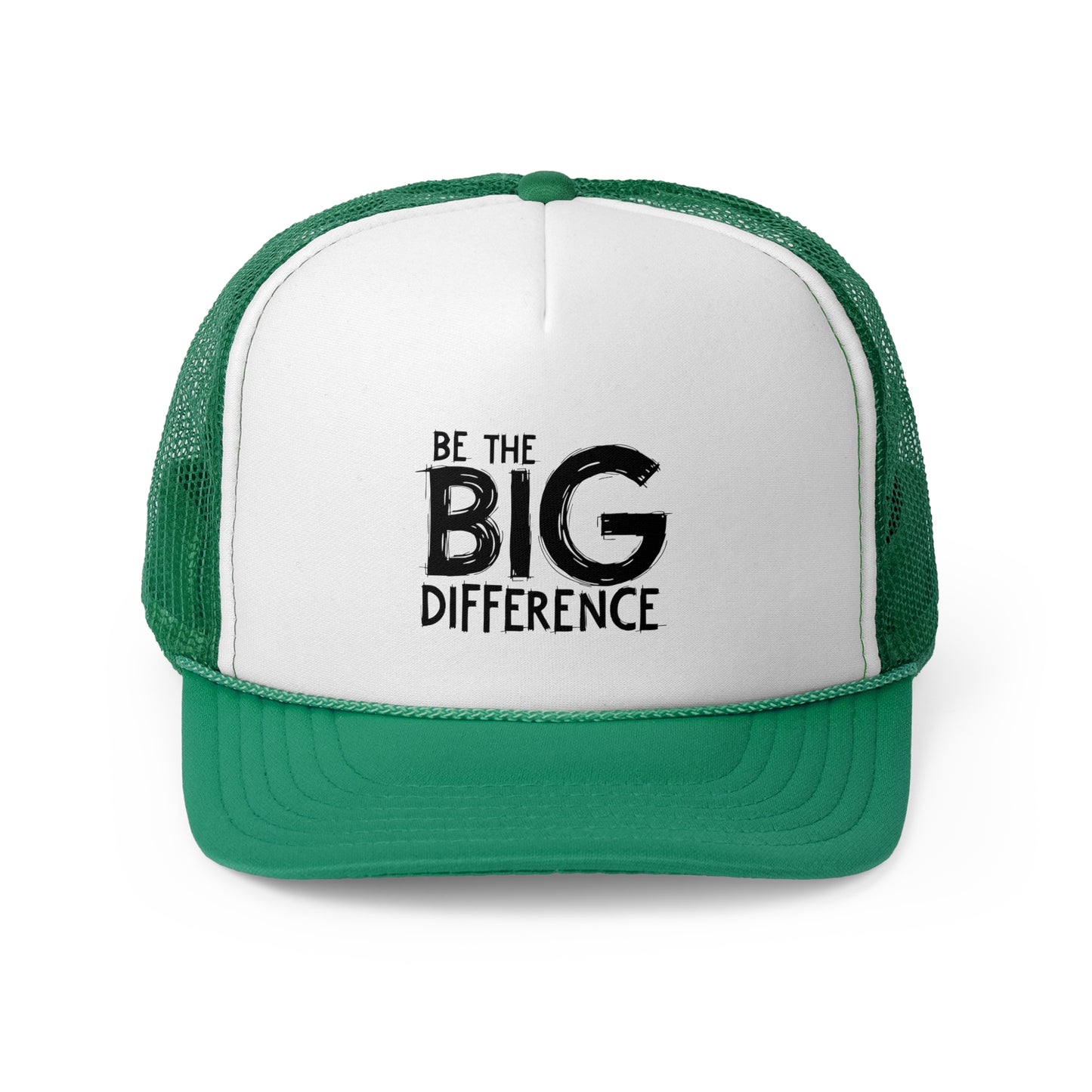 Vibrant Trucker Cap with 'Be the BIG Difference' Design, Ideal Gift for Outdoor Lovers, Great for Summer, Festivals, and Fundraisers