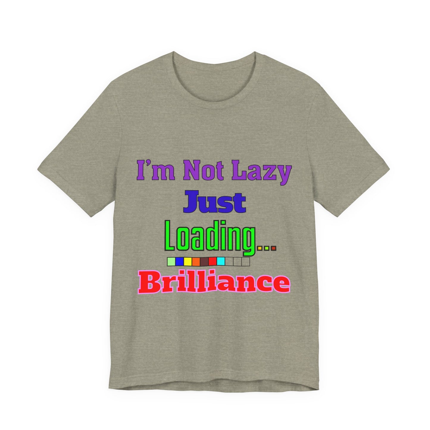Brilliantly Lazy Unisex Tee - Fun T-Shirt for Relaxed Vibes, Ideal for Weekends, Gifts, and Casual Outings