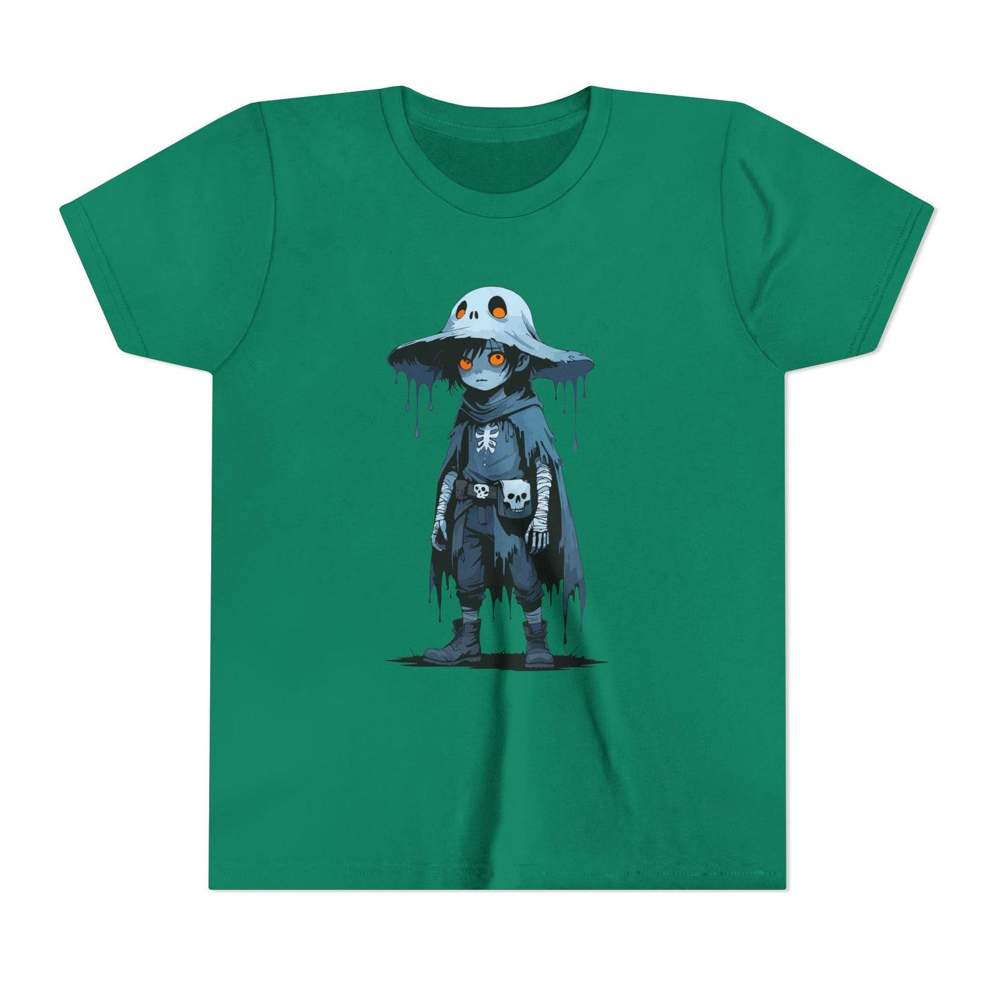 Youth Short Sleeve Graphic Tee, Cool Cartoon T-Shirt for Kids, Unique Gift for Birthdays, Halloween, Playtime, Easygoing Style