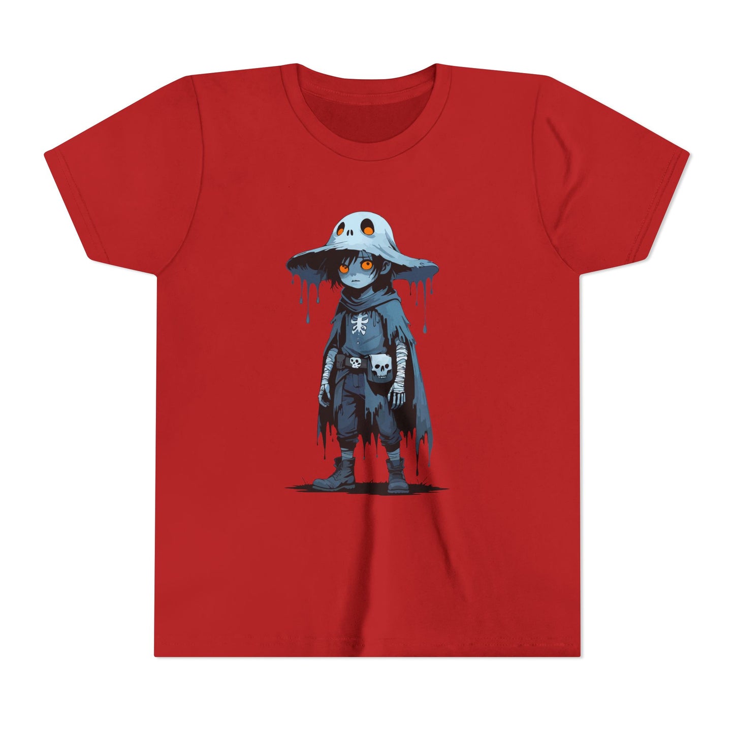 Youth Short Sleeve Graphic Tee, Cool Cartoon T-Shirt for Kids, Unique Gift for Birthdays, Halloween, Playtime, Easygoing Style
