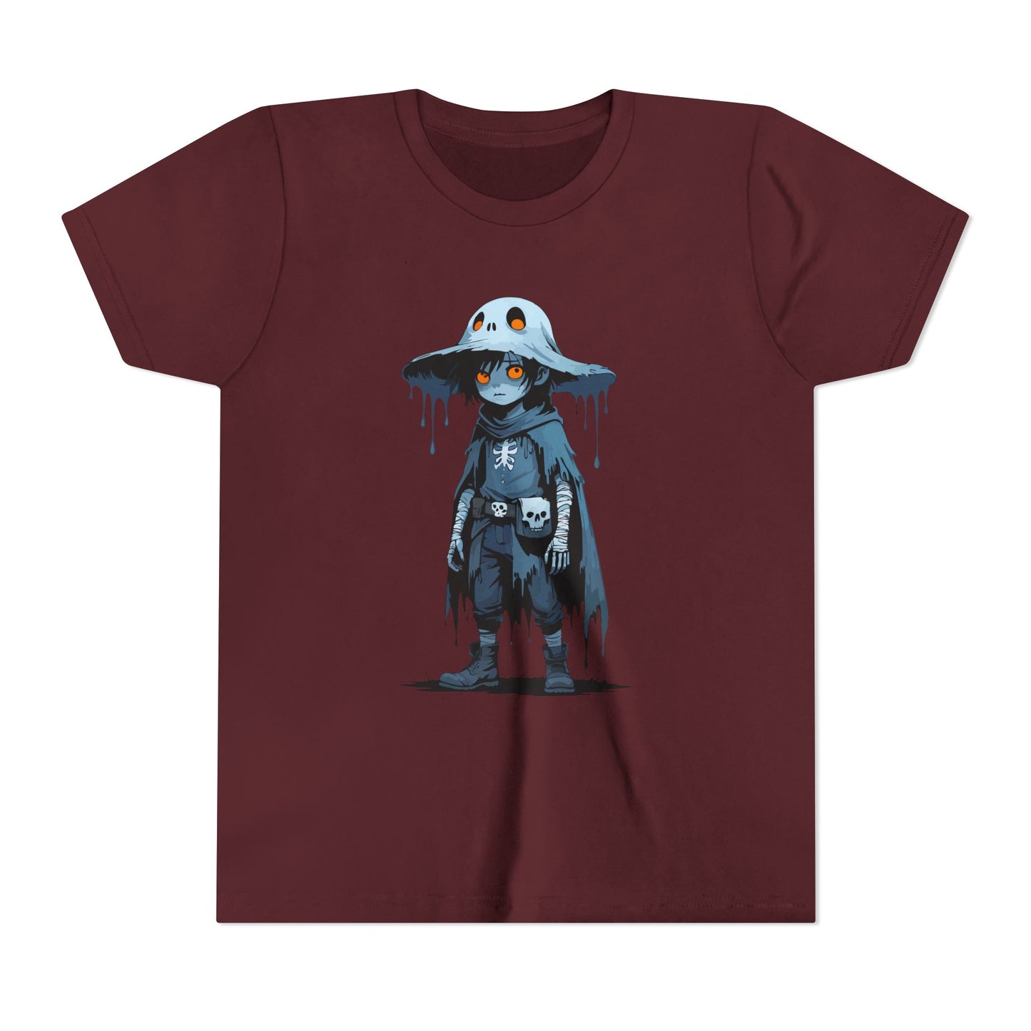 Youth Short Sleeve Graphic Tee, Cool Cartoon T-Shirt for Kids, Unique Gift for Birthdays, Halloween, Playtime, Easygoing Style