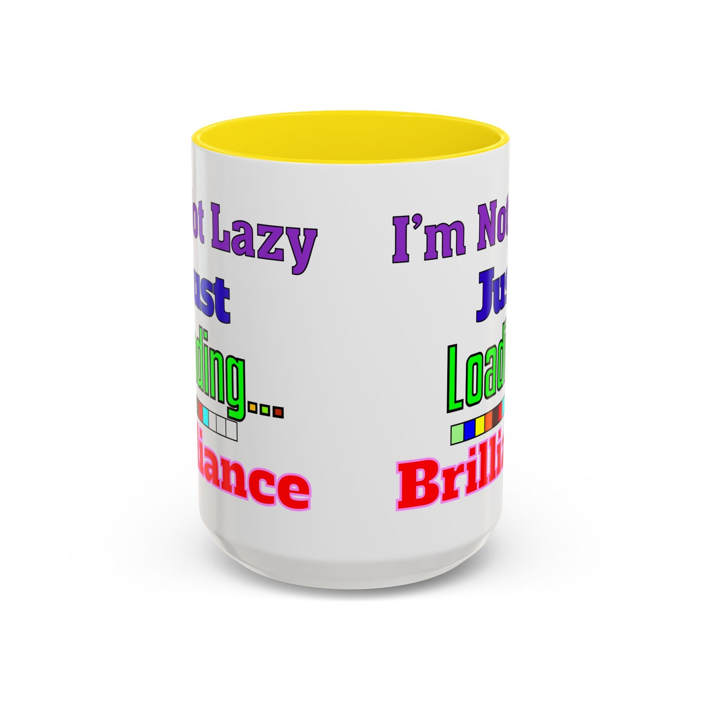 Accent Coffee Mug - I'm Not Lazy, Just Loading... Perfect Gift for Tech Lovers, Office Humor, Programmers, Coffee Lovers, Birthday