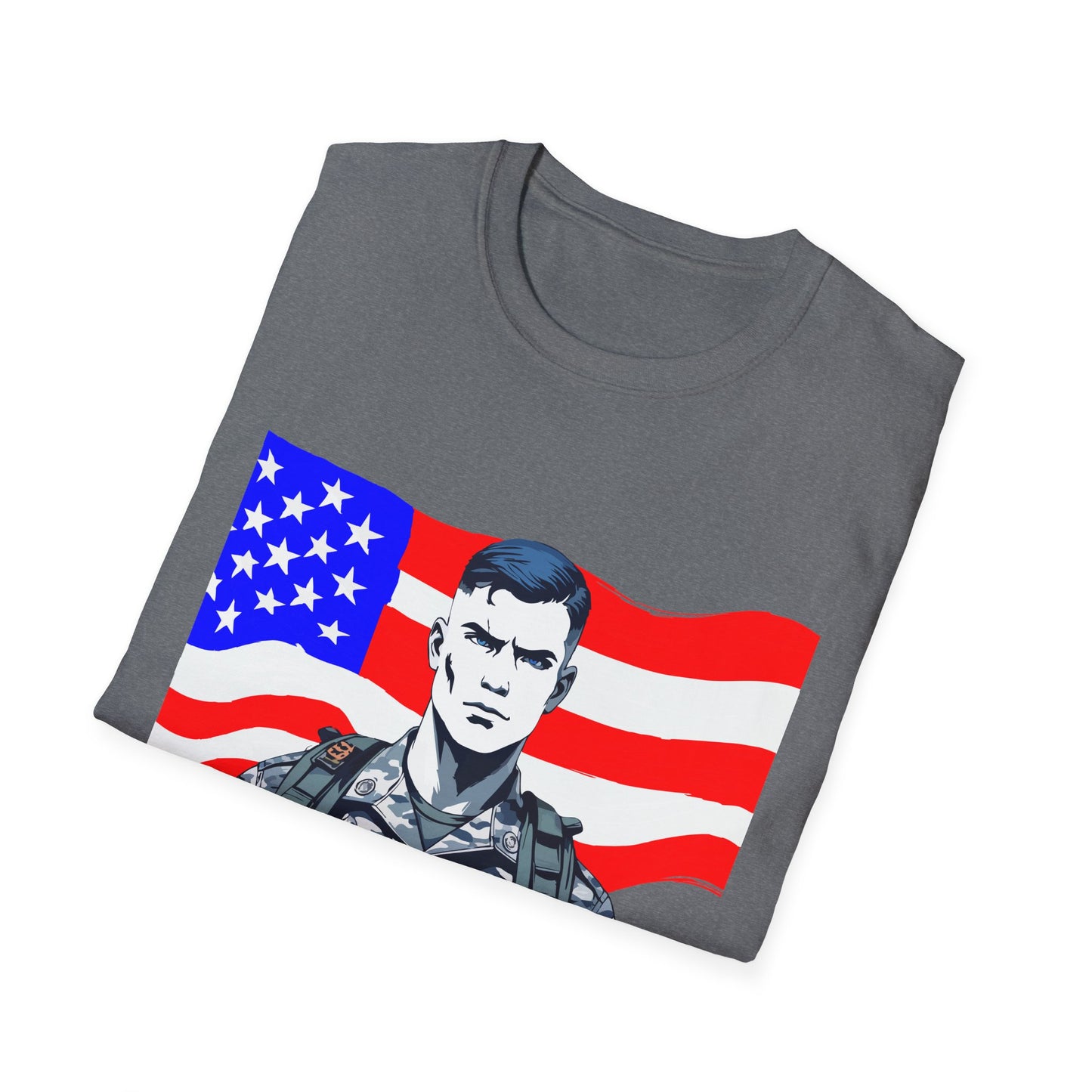 Patriotic Graphic Tee - I Bleed for a Cause, Veteran's Day Gift, Casual Wear, Unisex T-Shirt, Military Pride