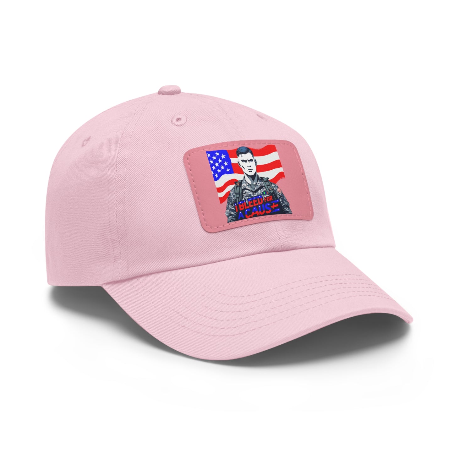 Patriotic Dad Hat with Leather Patch | Perfect Gift for Father's Day, Independence Day, Casual Outings, Outdoor Events, Everyday Wear