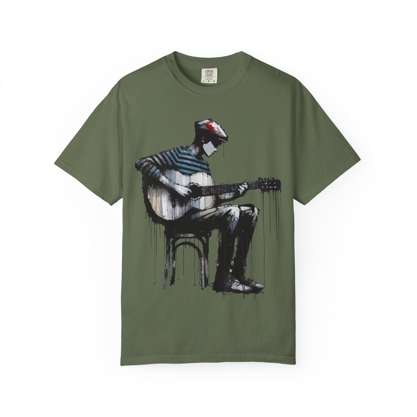 Artistic Guitarist Unisex T-shirt, Music Lover Gift, Bohemian Style Tee, Unisex Gift, Casual Wear
