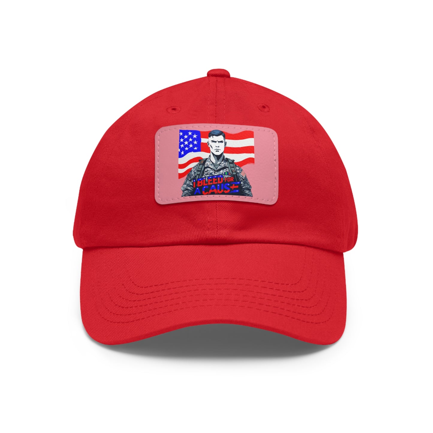 Patriotic Dad Hat with Leather Patch | Perfect Gift for Father's Day, Independence Day, Casual Outings, Outdoor Events, Everyday Wear