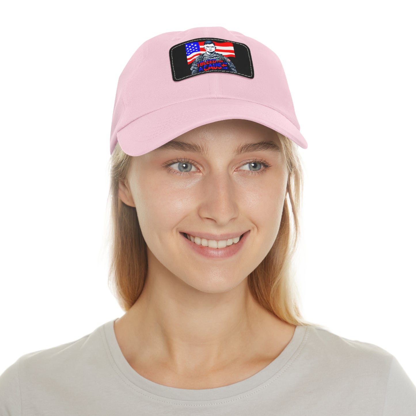 Patriotic Dad Hat with Leather Patch | Perfect Gift for Father's Day, Independence Day, Casual Outings, Outdoor Events, Everyday Wear