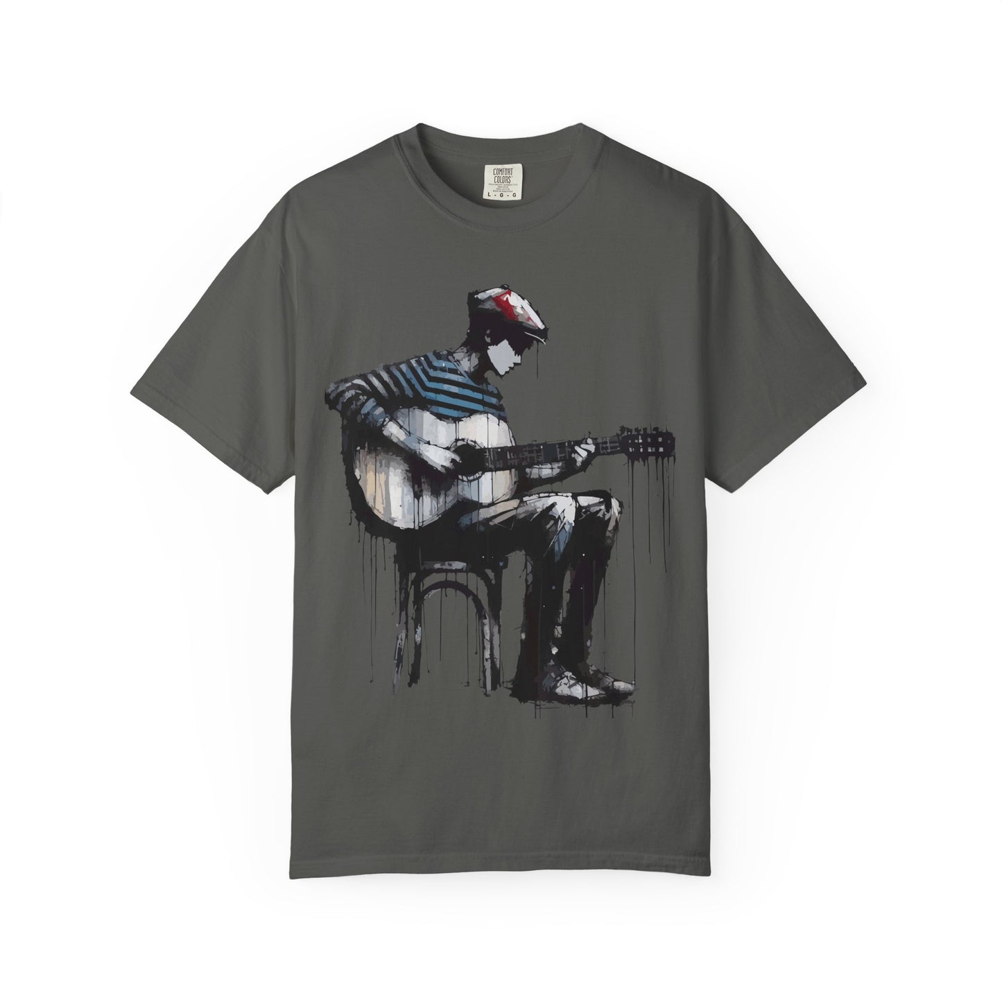 Artistic Guitarist Unisex T-shirt, Music Lover Gift, Bohemian Style Tee, Unisex Gift, Casual Wear