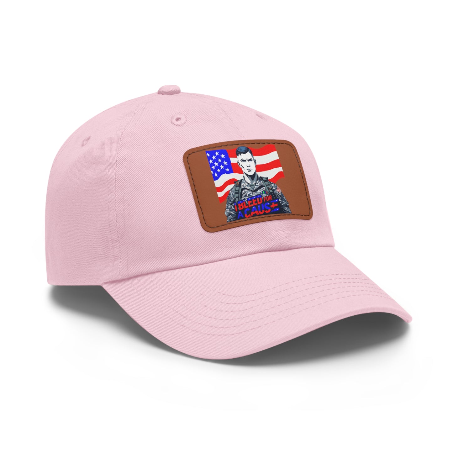 Patriotic Dad Hat with Leather Patch | Perfect Gift for Father's Day, Independence Day, Casual Outings, Outdoor Events, Everyday Wear