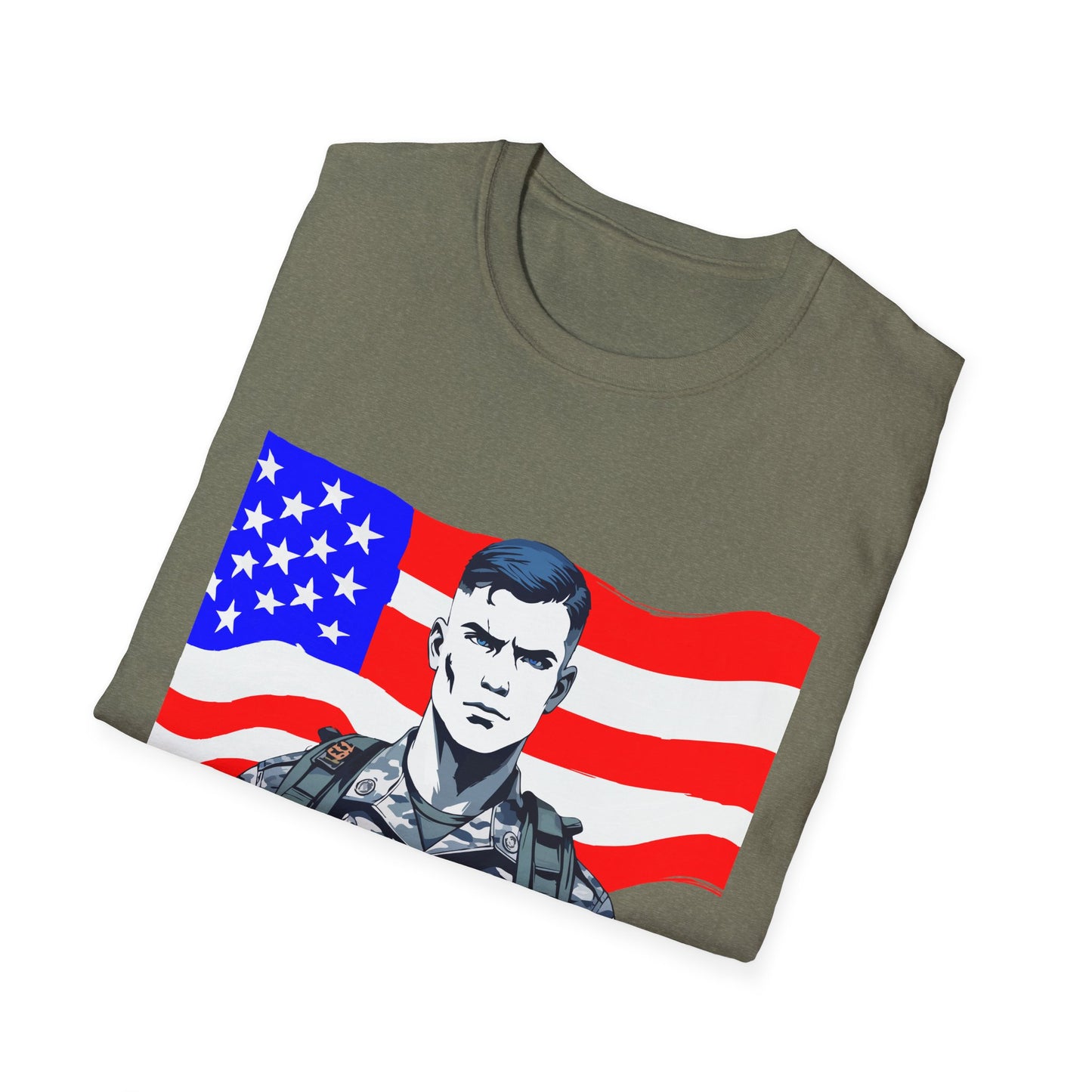 Patriotic Graphic Tee - I Bleed for a Cause, Veteran's Day Gift, Casual Wear, Unisex T-Shirt, Military Pride