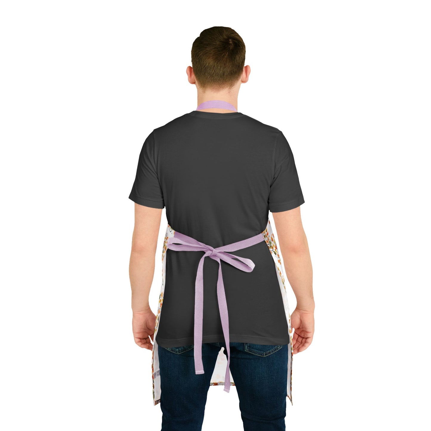 Vibrant Floral Apron with 5-Color Straps, Kitchen Gift, Cooking Apron, Chef Apron, Gardening Gift, Culinary Essentials