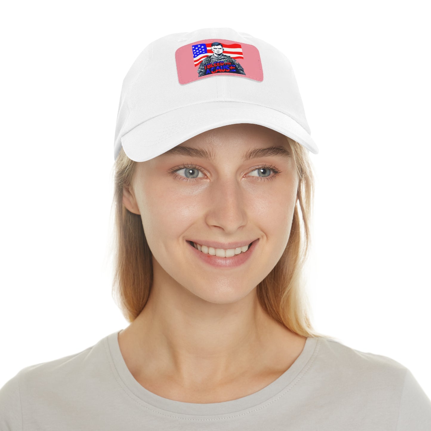 Patriotic Dad Hat with Leather Patch | Perfect Gift for Father's Day, Independence Day, Casual Outings, Outdoor Events, Everyday Wear