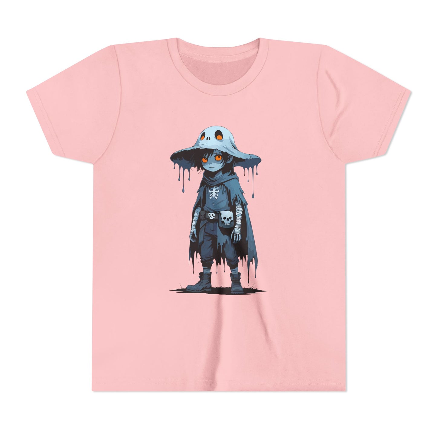 Youth Short Sleeve Graphic Tee, Cool Cartoon T-Shirt for Kids, Unique Gift for Birthdays, Halloween, Playtime, Easygoing Style