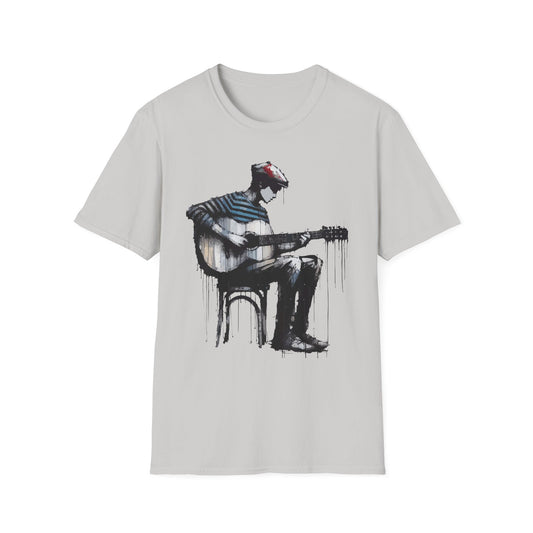 Artistic Guitarist Unisex T-Shirt | Music Lover Gift, Casual Wear, Festival Apparel, Creative Style, Unique Design