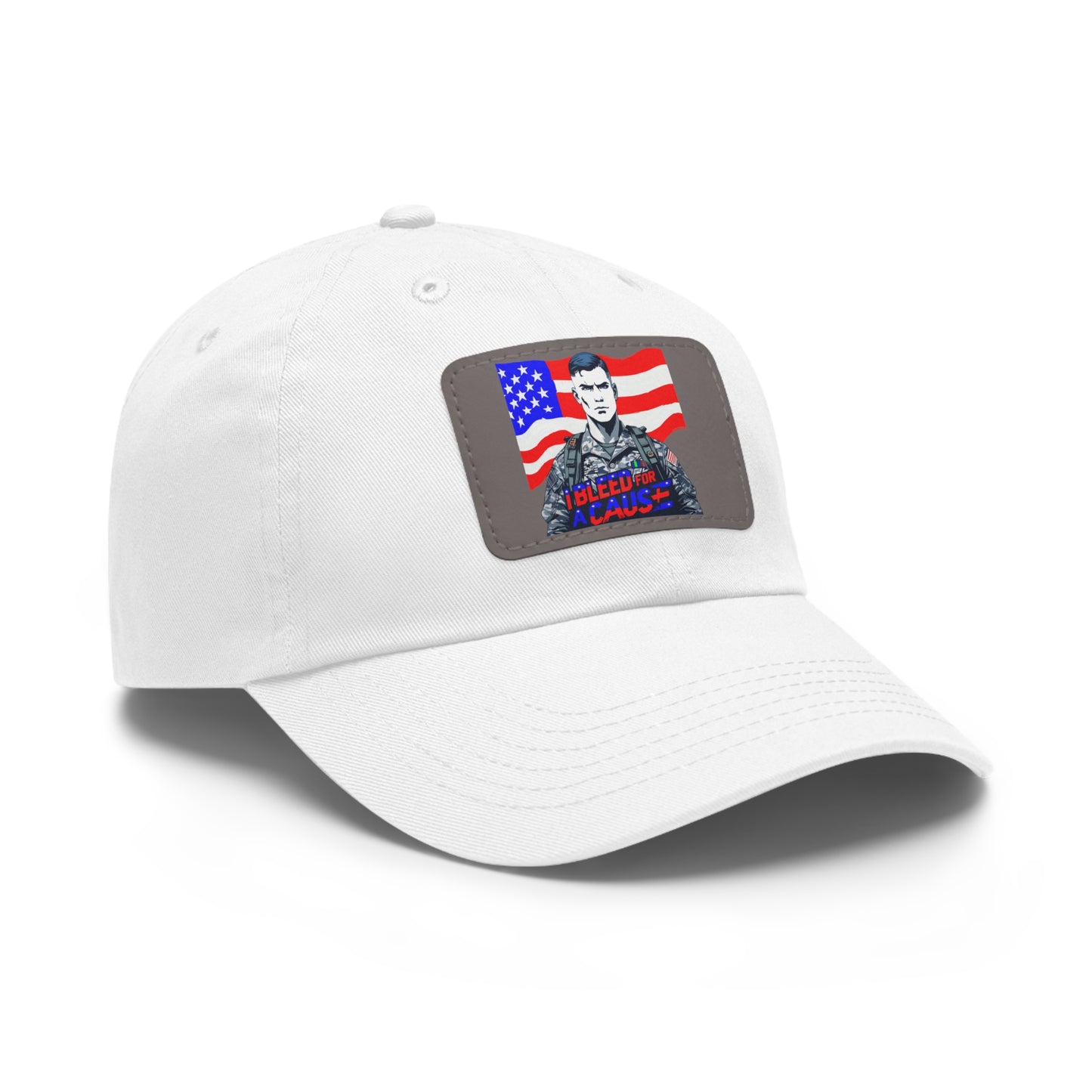Patriotic Dad Hat with Leather Patch | Perfect Gift for Father's Day, Independence Day, Casual Outings, Outdoor Events, Everyday Wear