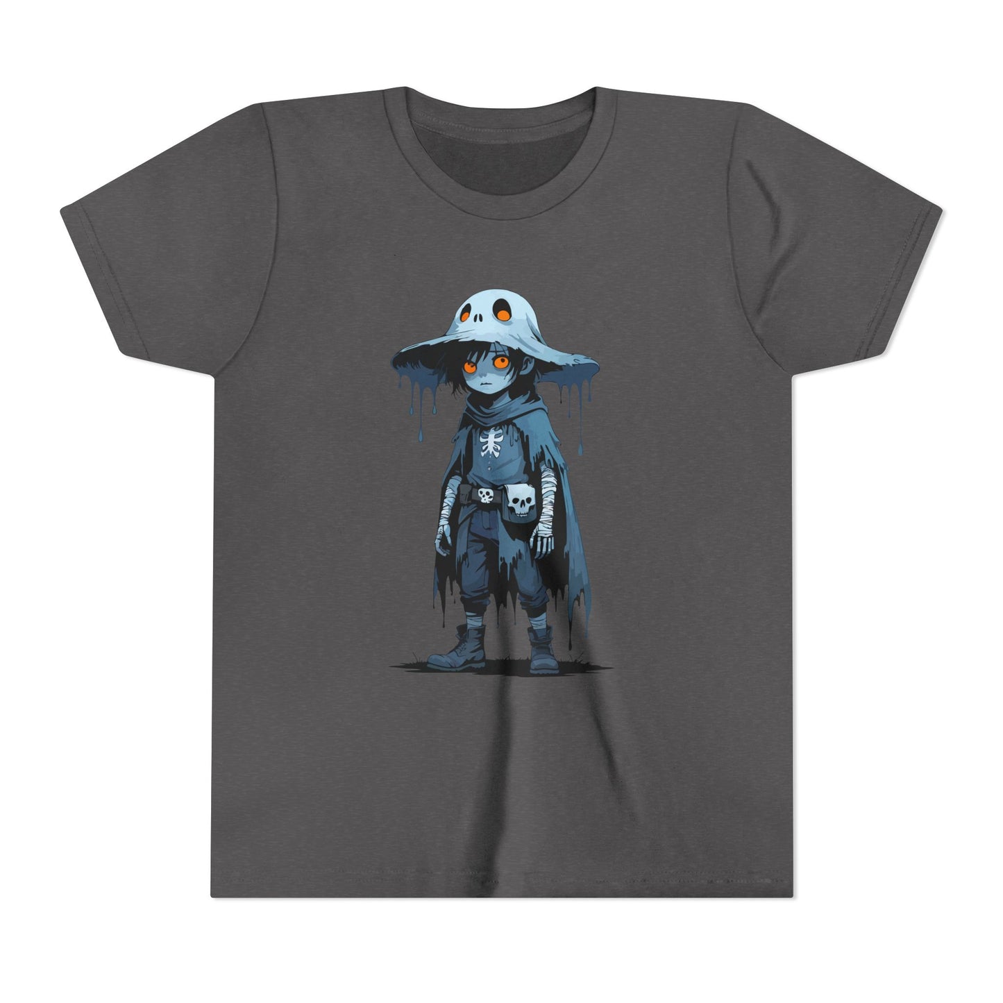 Youth Short Sleeve Graphic Tee, Cool Cartoon T-Shirt for Kids, Unique Gift for Birthdays, Halloween, Playtime, Easygoing Style
