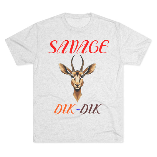 Savage Dik-Dik Unisex Tee - Trendy Graphic T-Shirt, Perfect for Casual Wear, Gift for Wildlife Lovers, Fun Statement Tee