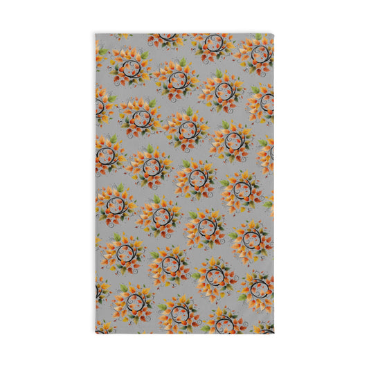 Autumn Leaves Hand Towel – Fall Decor, Kitchen Towel, Rustic Home, Thanksgiving Gift, Harvest Style