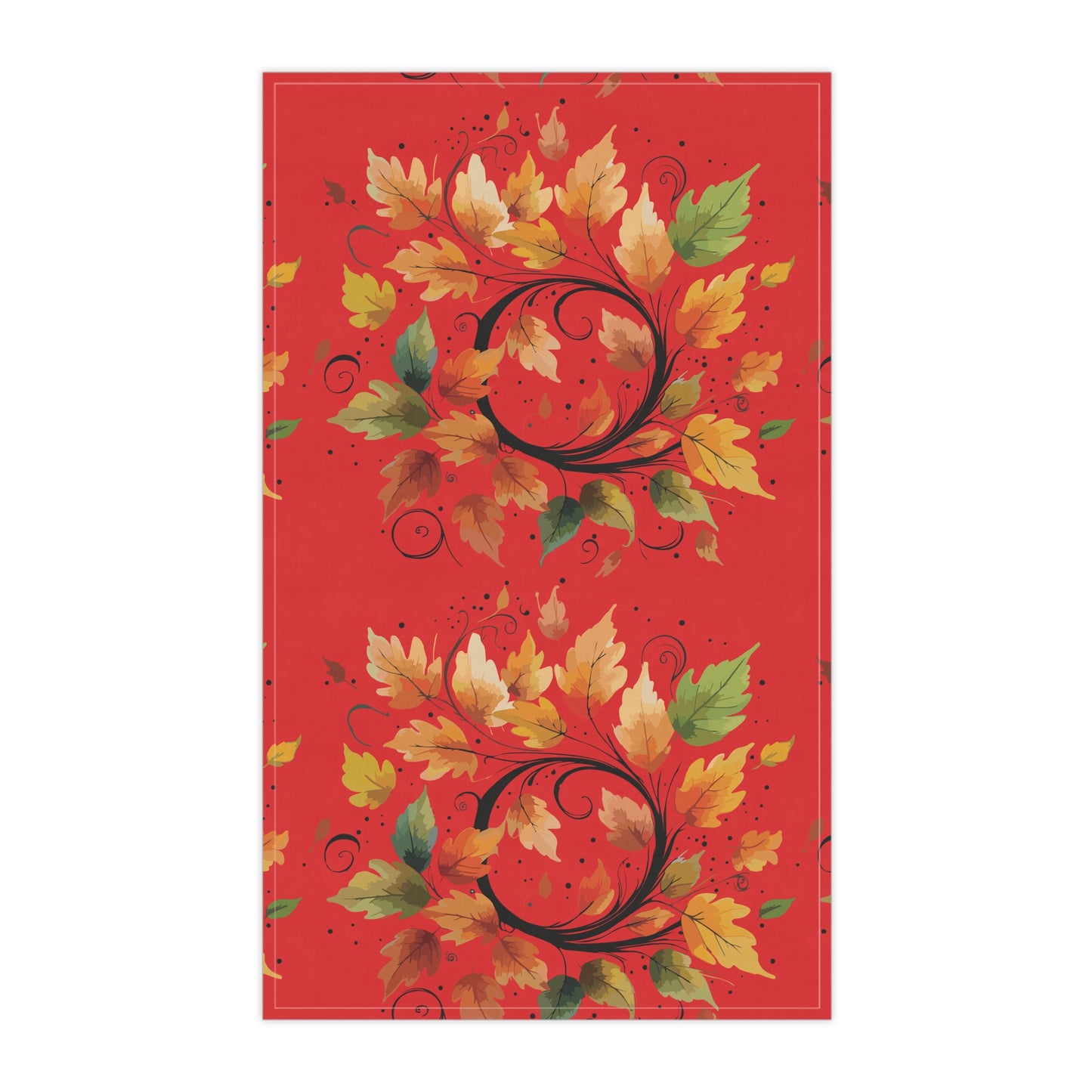 Autumn Leaf Tea Towels, Rustic Kitchen Decor, Fall Home Accessories, Thanksgiving Gifts, Eco-Friendly Cotton Towels