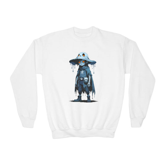 Youth Graphic Sweatshirt with Dripping Monster Design, Cozy Crewneck for Kids, Perfect for Halloween, Gift for Young Trendsetters, [...]