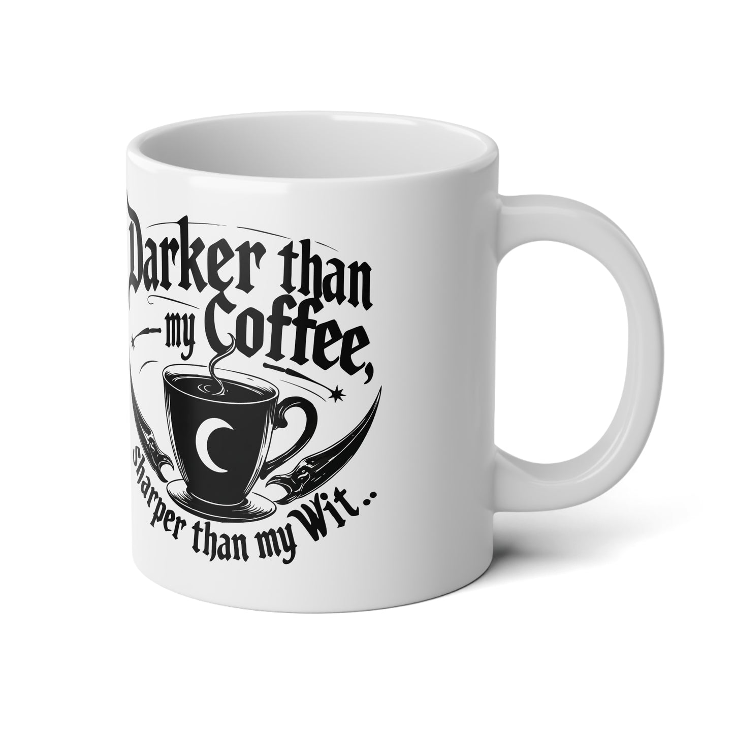 Darker Than My Coffee Jumbo Mug, 20oz - Perfect for Coffee Lovers, Gift for Friends, Funny Coffee Mug, Great for Home or Office, [...]