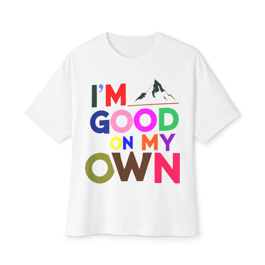 Empowering Oversized Tee, Motivational Tee, Unisex Casual Wear, Confidence Shirt, Gift for Friends, Everyday Wear