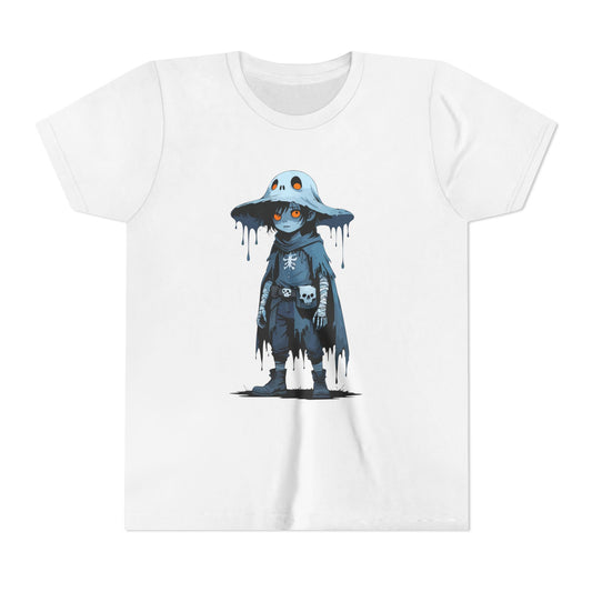 Youth Short Sleeve Graphic Tee, Cool Cartoon T-Shirt for Kids, Unique Gift for Birthdays, Halloween, Playtime, Easygoing Style