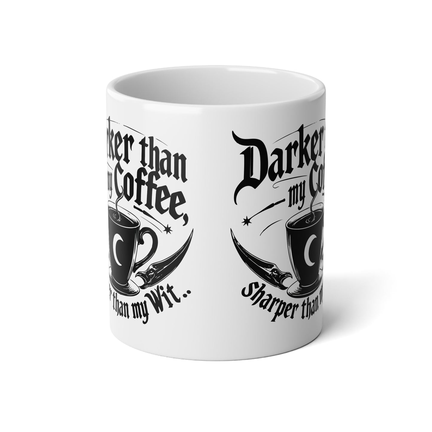 Darker Than My Coffee Jumbo Mug, 20oz - Perfect for Coffee Lovers, Gift for Friends, Funny Coffee Mug, Great for Home or Office, [...]