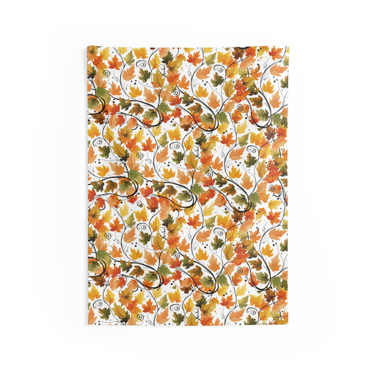 Autumn Leaf Wall Tapestry - Cozy Home Decor, Nature-Inspired Art, Fall Aesthetic, Seasonal Room Accent, Perfect for Thanksgiving