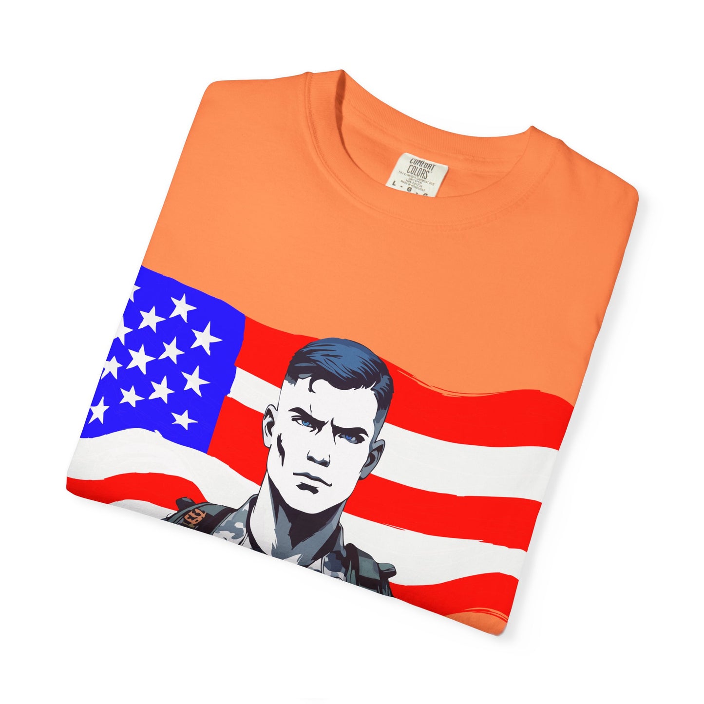 Patriotic Graphic Tee - I Bleed for a Cause, Military Support Shirt, Unisex Casual Wear, American Pride T-Shirt, Gifts for Veterans