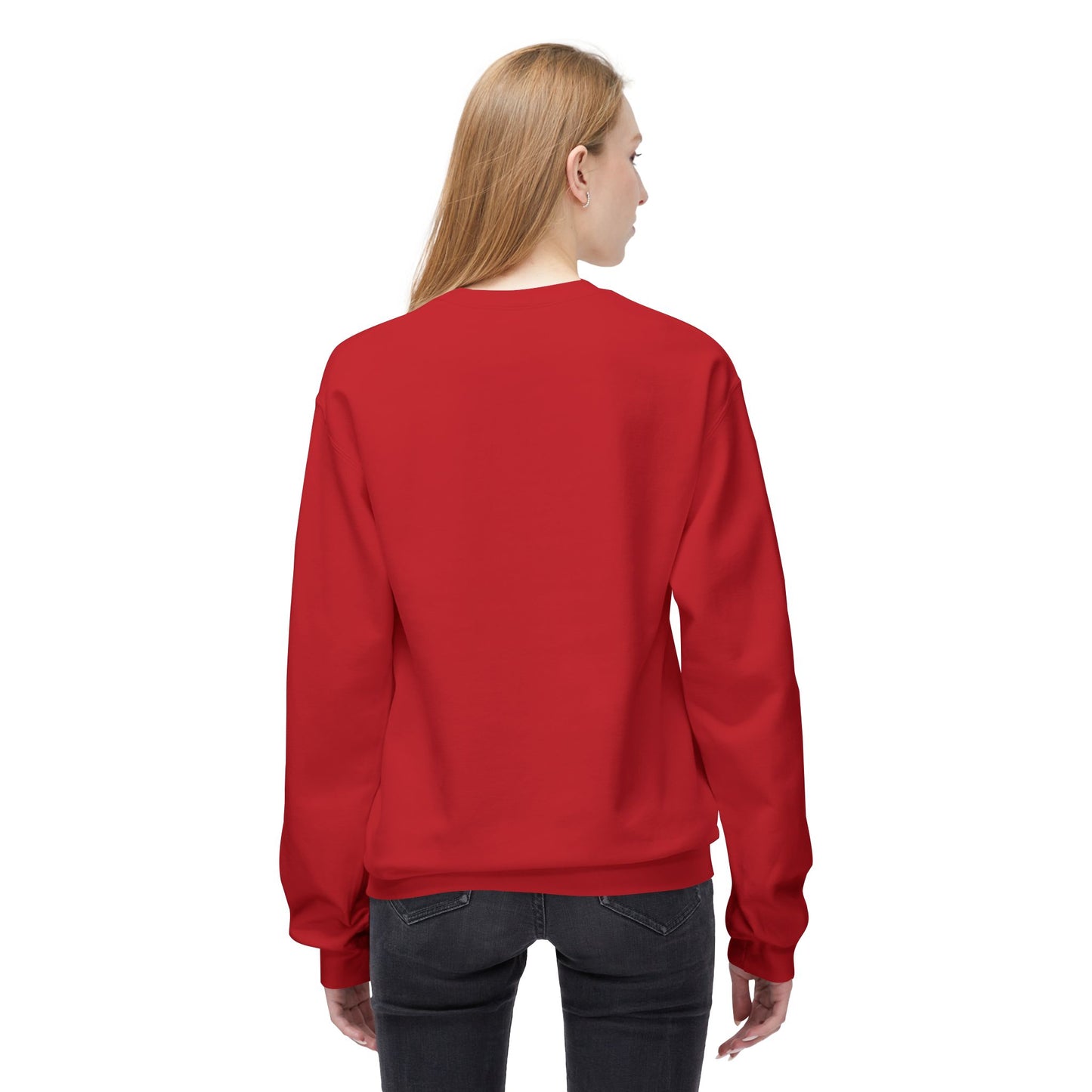 Unisex Fleece Crewneck Sweatshirt with Retro Art, Vintage Graphic Sweater, Casual Wear for Art Lovers, Gift for Him/Her, Cozy Relaxed Style