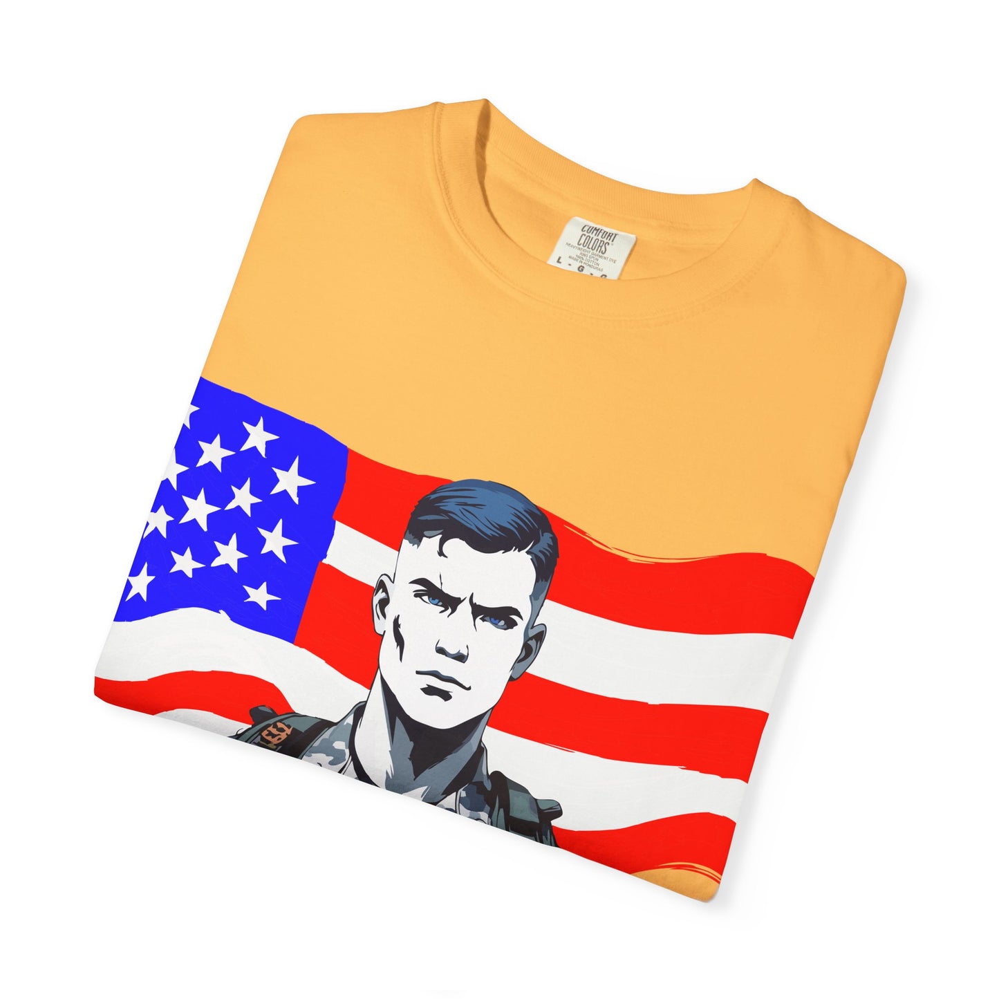 Patriotic Graphic Tee - I Bleed for a Cause, Military Support Shirt, Unisex Casual Wear, American Pride T-Shirt, Gifts for Veterans