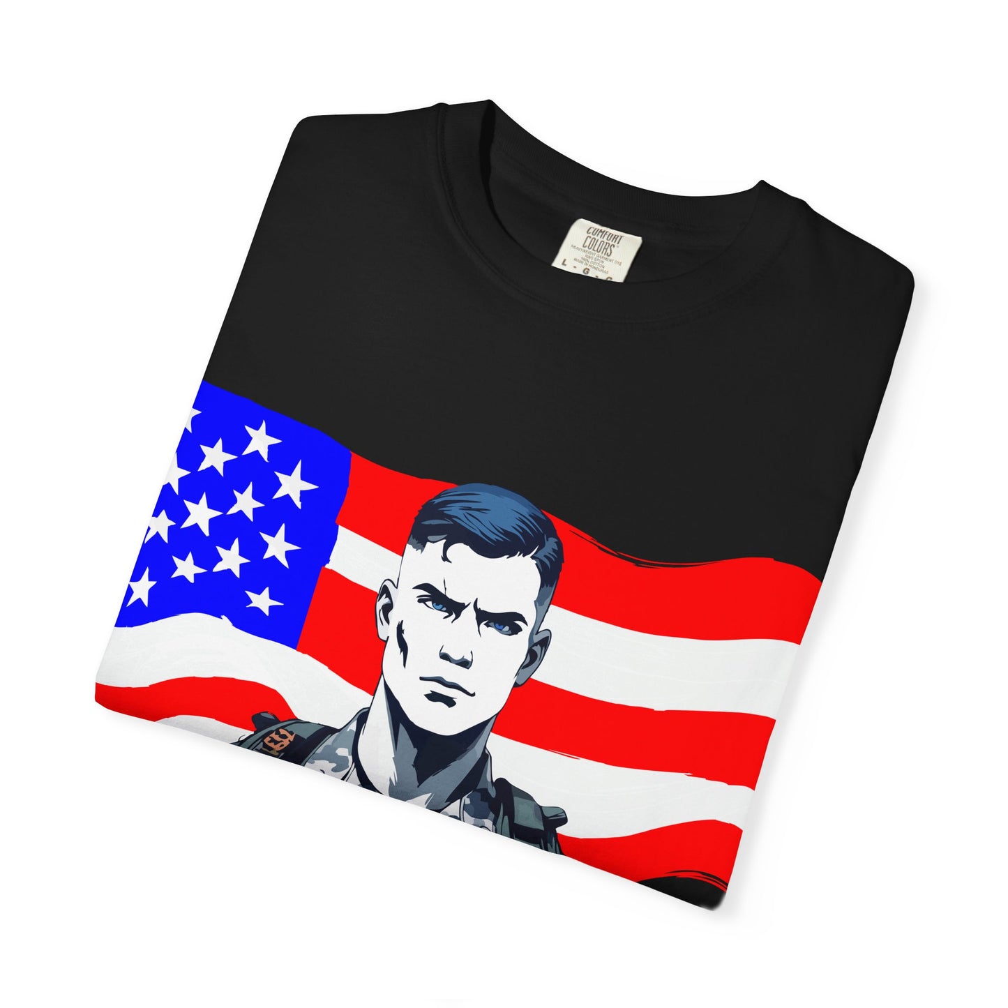 Patriotic Graphic Tee - I Bleed for a Cause, Military Support Shirt, Unisex Casual Wear, American Pride T-Shirt, Gifts for Veterans