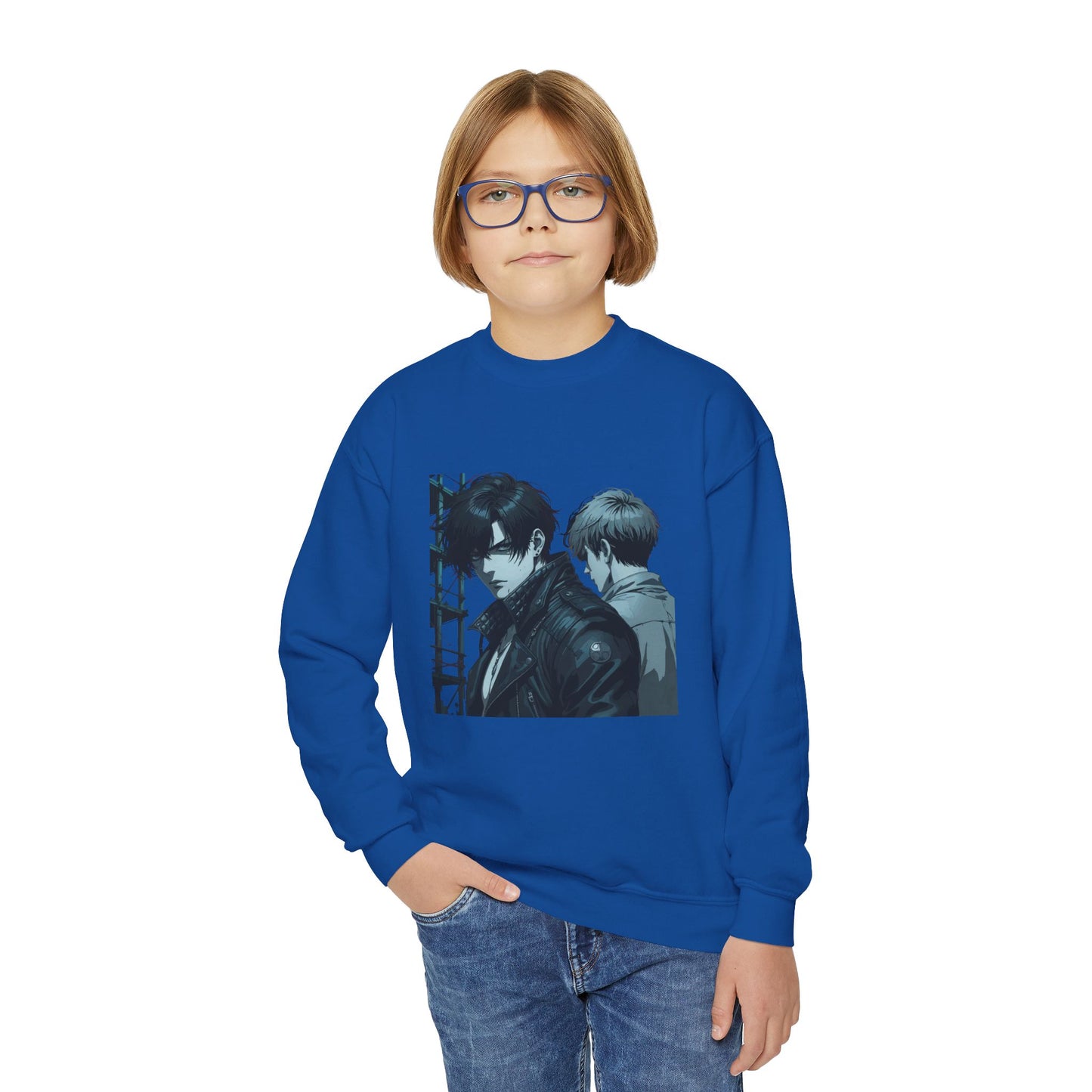 Youth Crewneck Sweatshirt - Vintage-Inspired Graphic Sweatshirt for Teens, Casual Wear, Gift for Birthdays & Holidays, Cozy Outfit