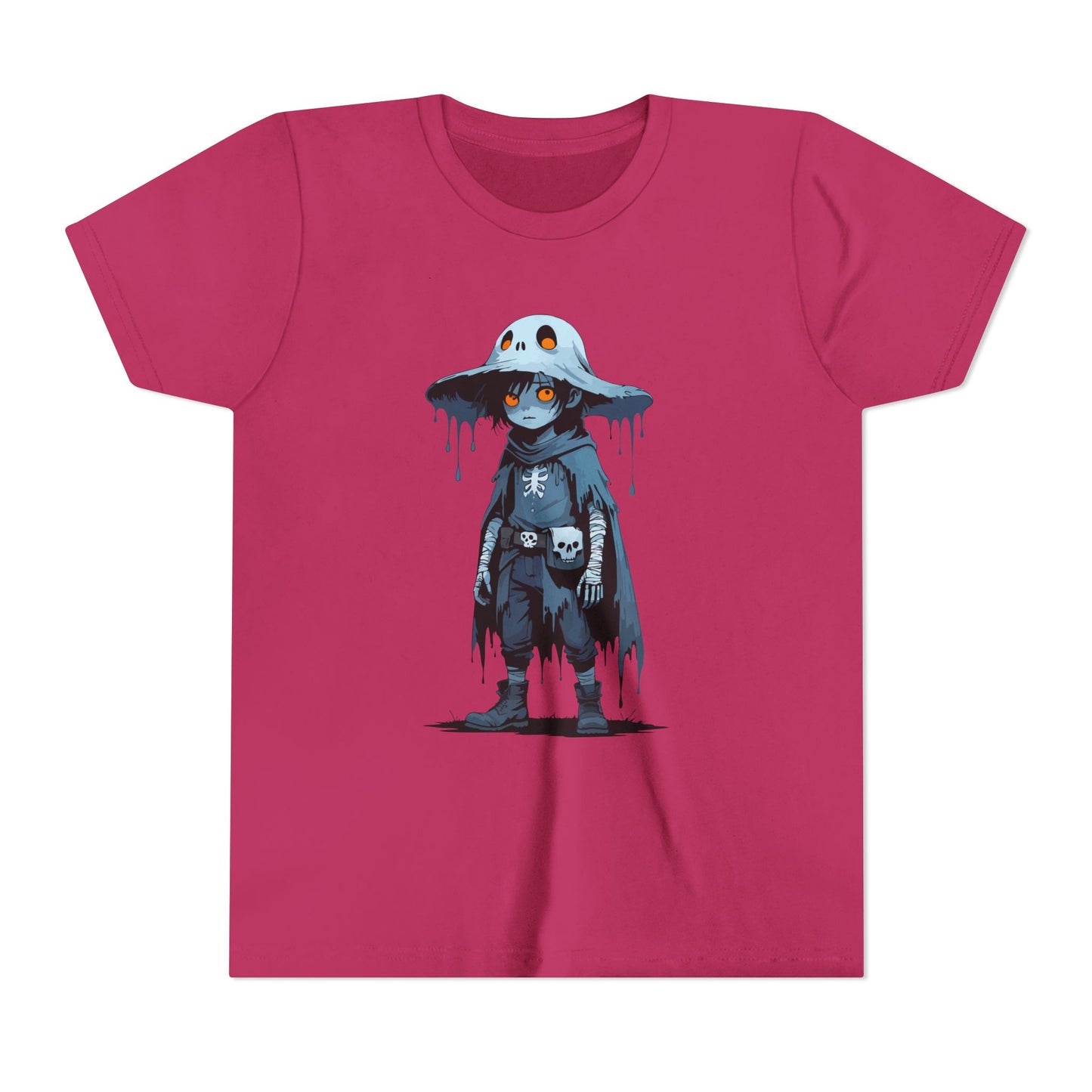Youth Short Sleeve Graphic Tee, Cool Cartoon T-Shirt for Kids, Unique Gift for Birthdays, Halloween, Playtime, Easygoing Style