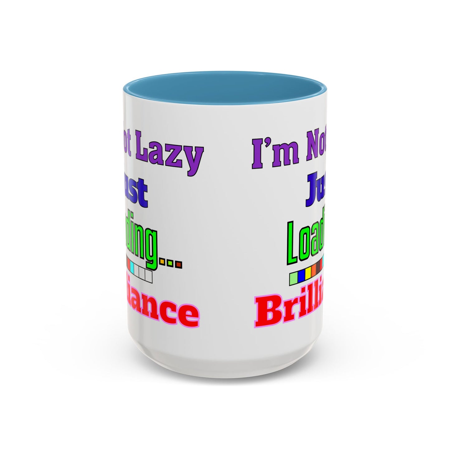 Accent Coffee Mug - I'm Not Lazy, Just Loading... Perfect Gift for Tech Lovers, Office Humor, Programmers, Coffee Lovers, Birthday