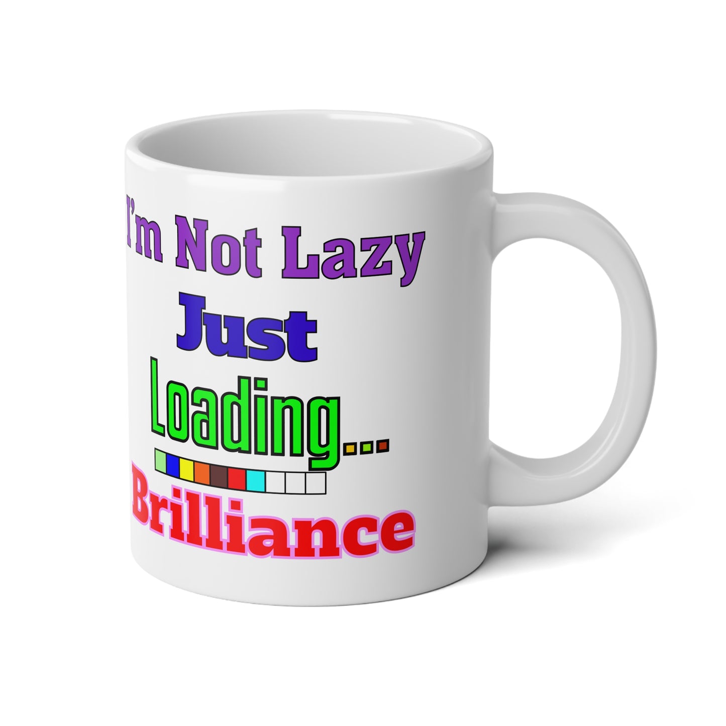 Humorous Jumbo Mug - 20oz Coffee Cup for Home or Office, Perfect Gift for Lazy Days, Funny Mug for Coffee Lovers, Quirky Beverage [...]