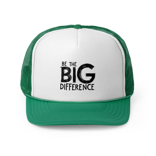 Vibrant Trucker Cap with 'Be the BIG Difference' Design, Ideal Gift for Outdoor Lovers, Great for Summer, Festivals, and Fundraisers