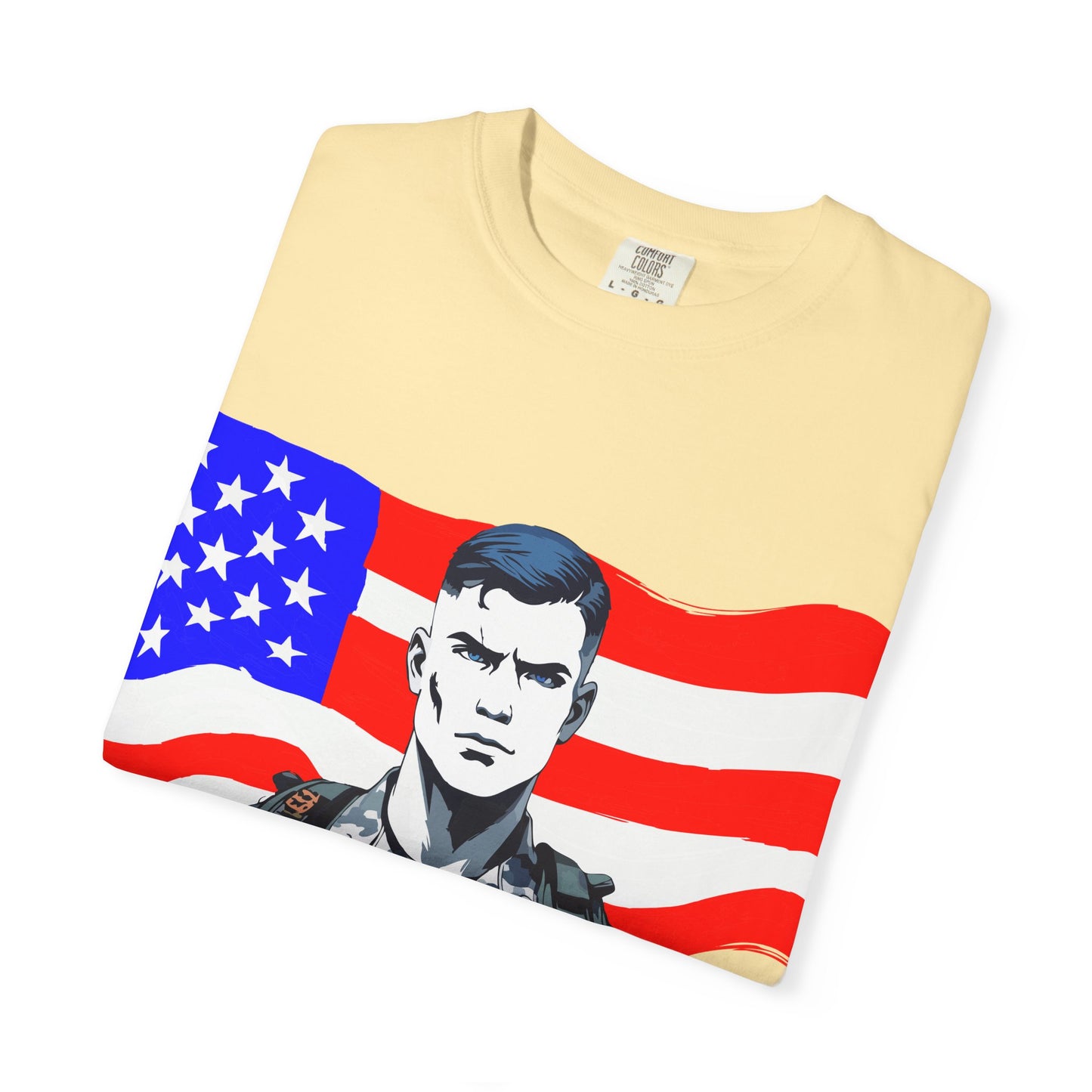 Patriotic Graphic Tee - I Bleed for a Cause, Military Support Shirt, Unisex Casual Wear, American Pride T-Shirt, Gifts for Veterans