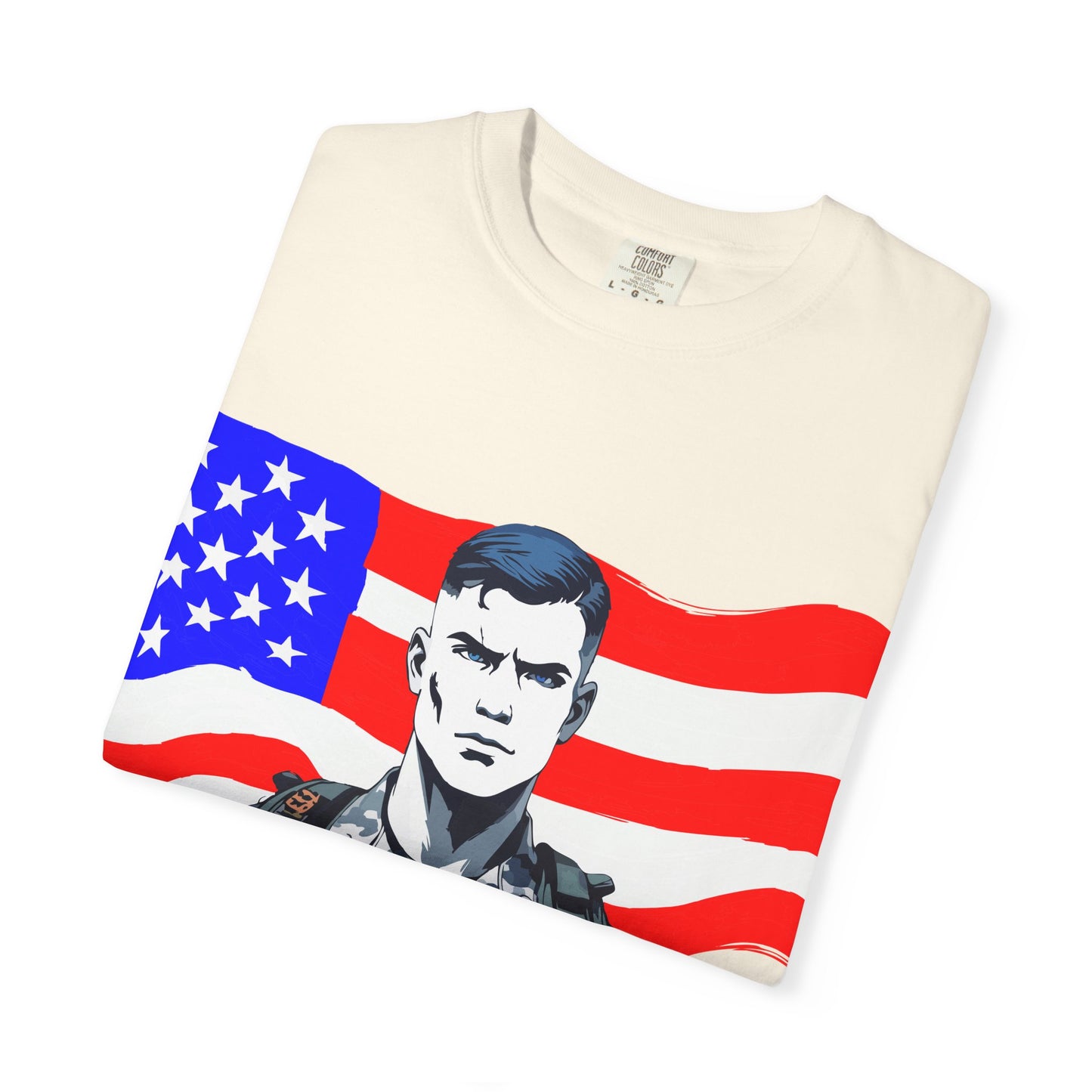 Patriotic Graphic Tee - I Bleed for a Cause, Military Support Shirt, Unisex Casual Wear, American Pride T-Shirt, Gifts for Veterans